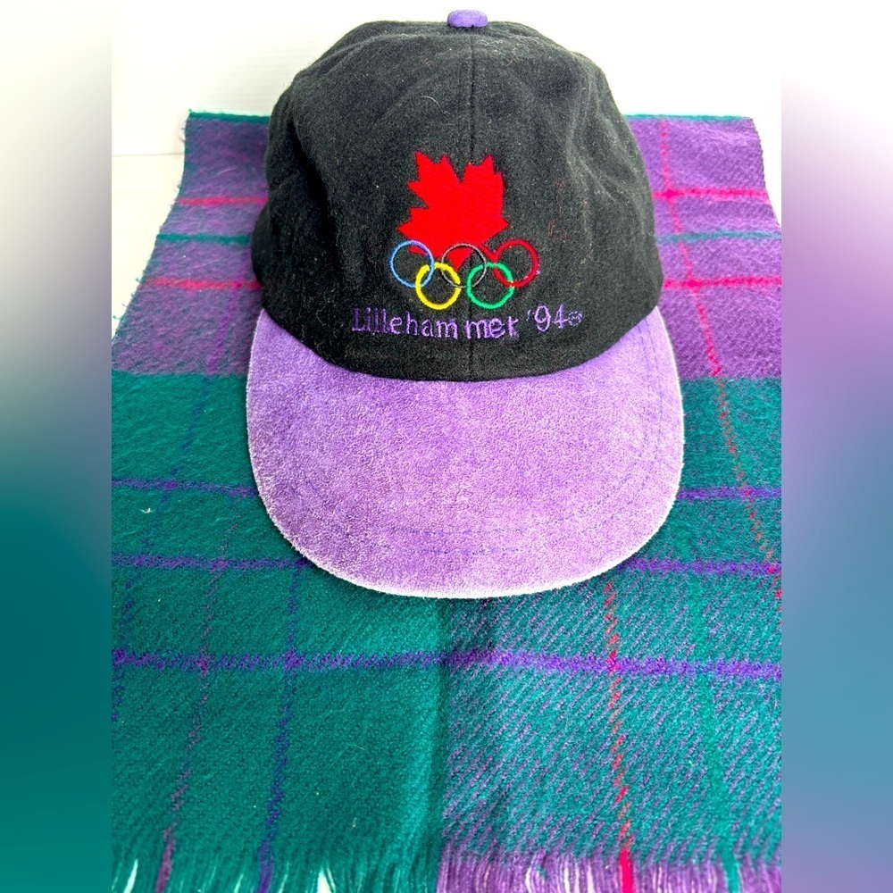 Lillehammer 94 Canada Olympics Hat Black Purple